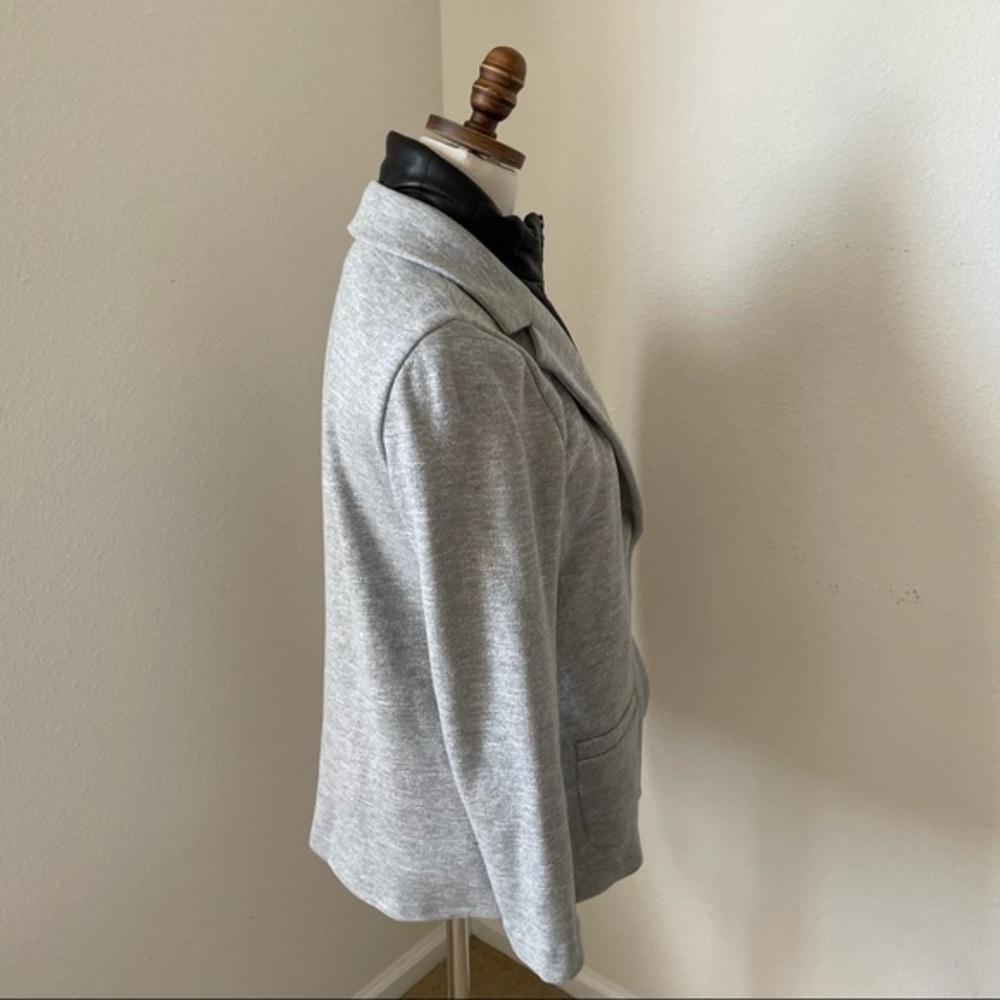 EUC Drew Gray Blazer with detachable Leather Dixie, M - Picture 8 of 10
